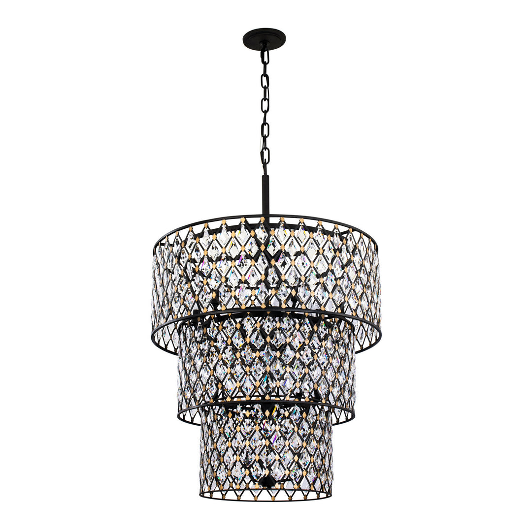 Varaluz - 345C13CBHG - 13 Light Chandelier - Windsor - Carbon/Havana Gold