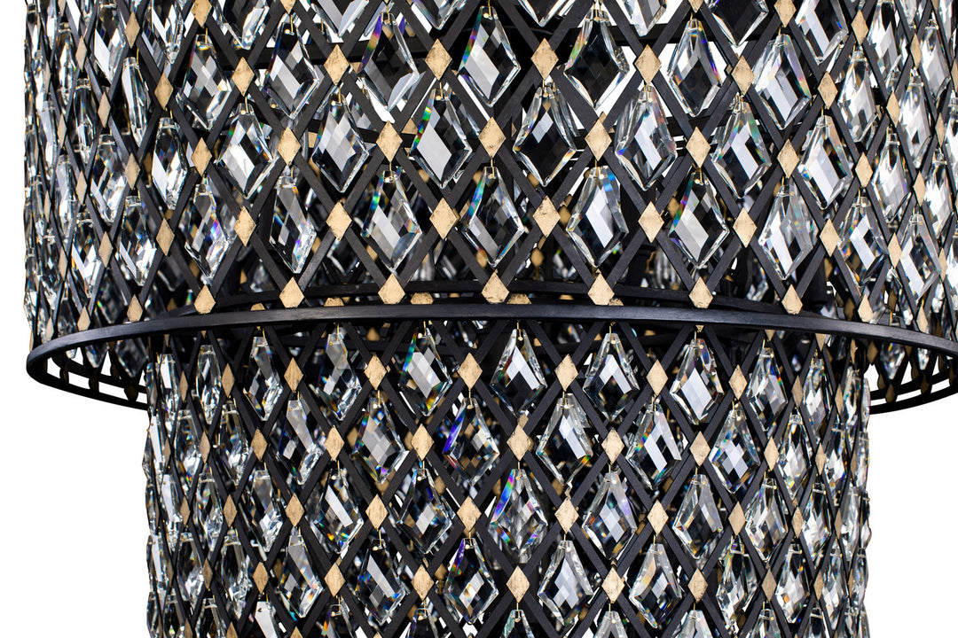 Varaluz - 345C13CBHG - 13 Light Chandelier - Windsor - Carbon/Havana Gold