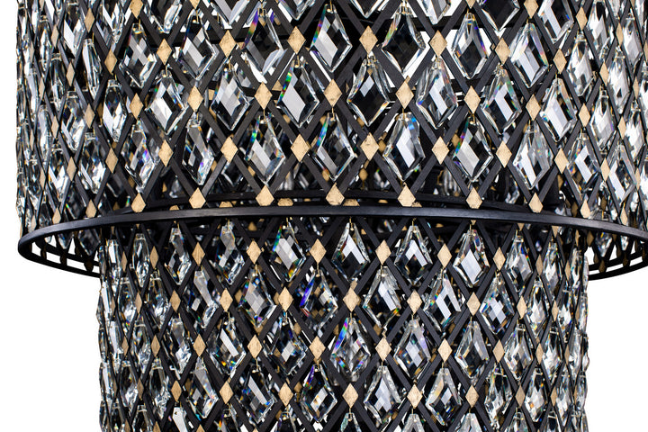 Varaluz - 345C13CBHG - 13 Light Chandelier - Windsor - Carbon/Havana Gold