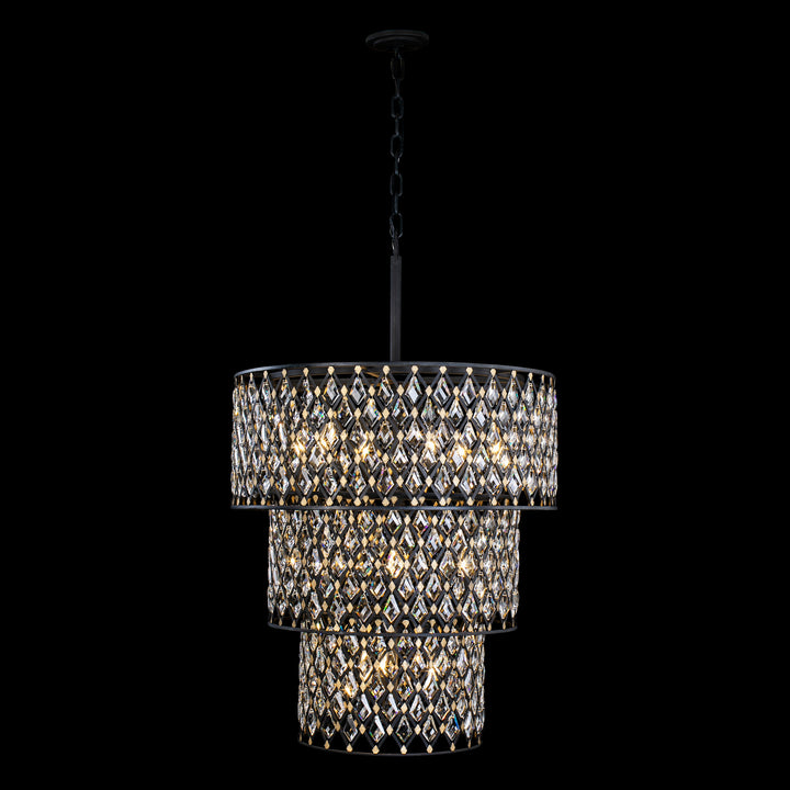 Varaluz - 345C13CBHG - 13 Light Chandelier - Windsor - Carbon/Havana Gold