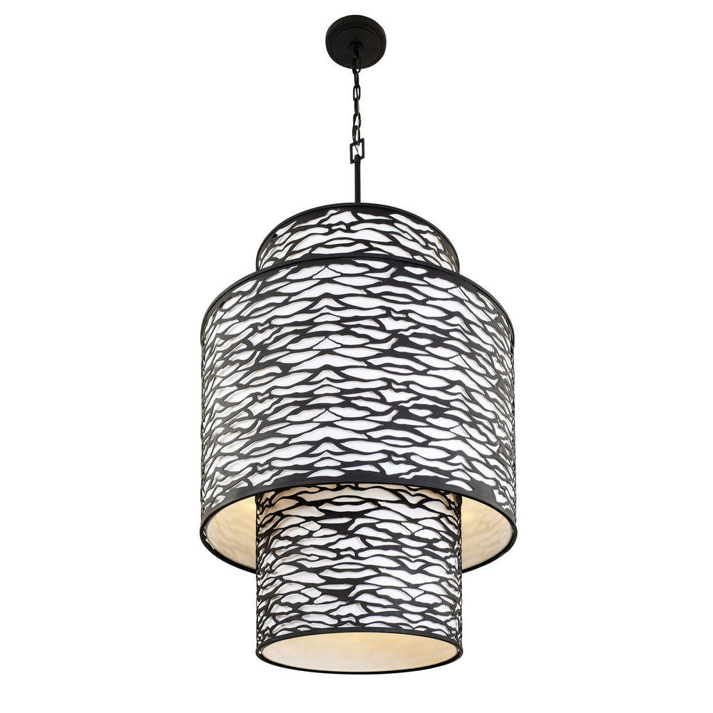 Varaluz - 348F16CB - 16 Light Foyer Pendant - Kato - Carbon Black