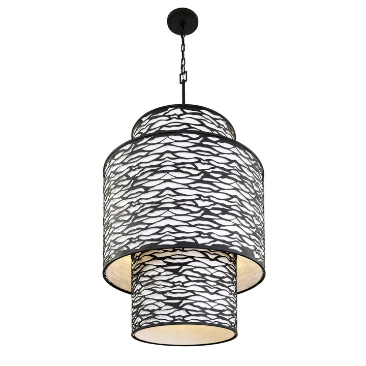 Varaluz - 348F16CB - 16 Light Foyer Pendant - Kato - Carbon Black