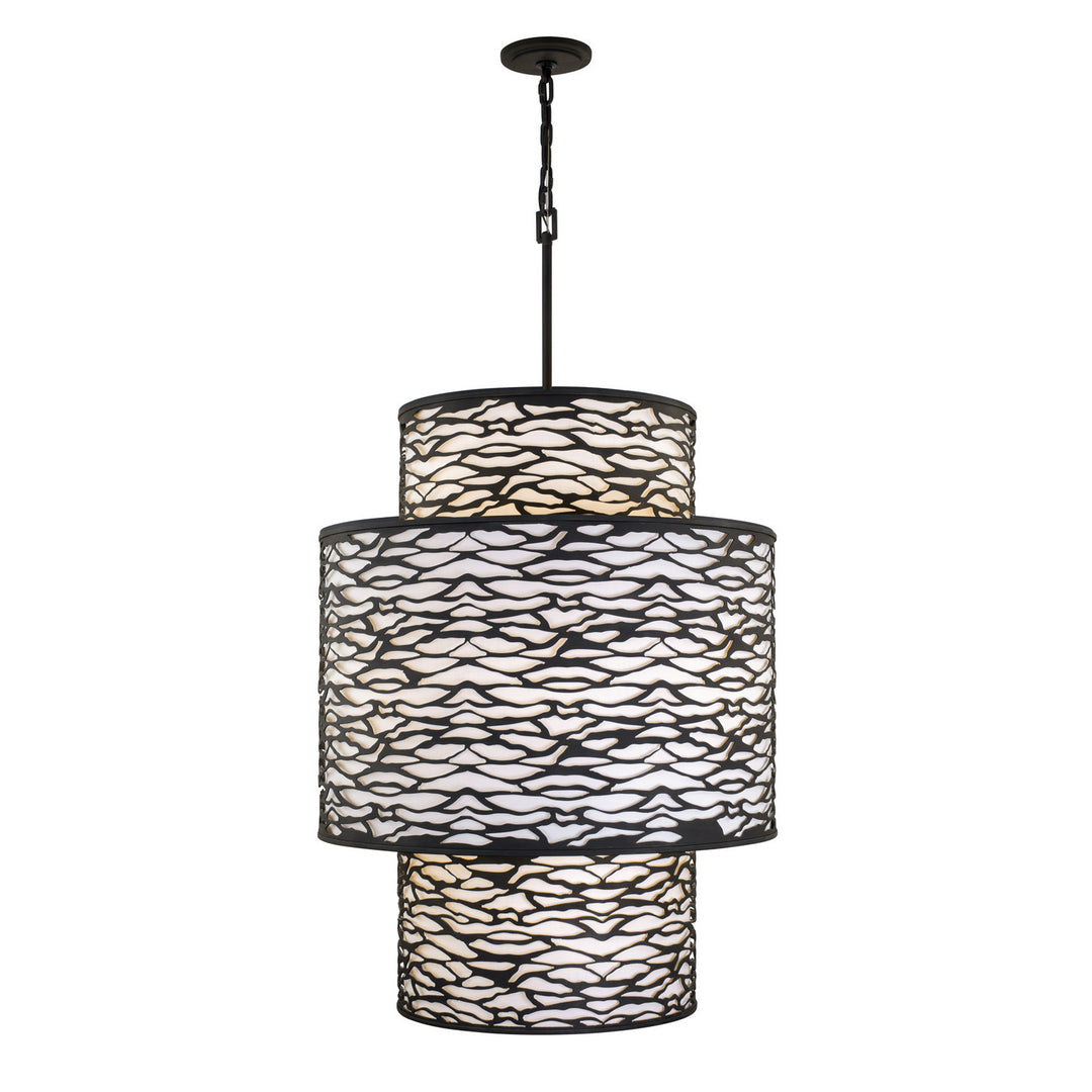 Varaluz - 348F16CB - 16 Light Foyer Pendant - Kato - Carbon Black