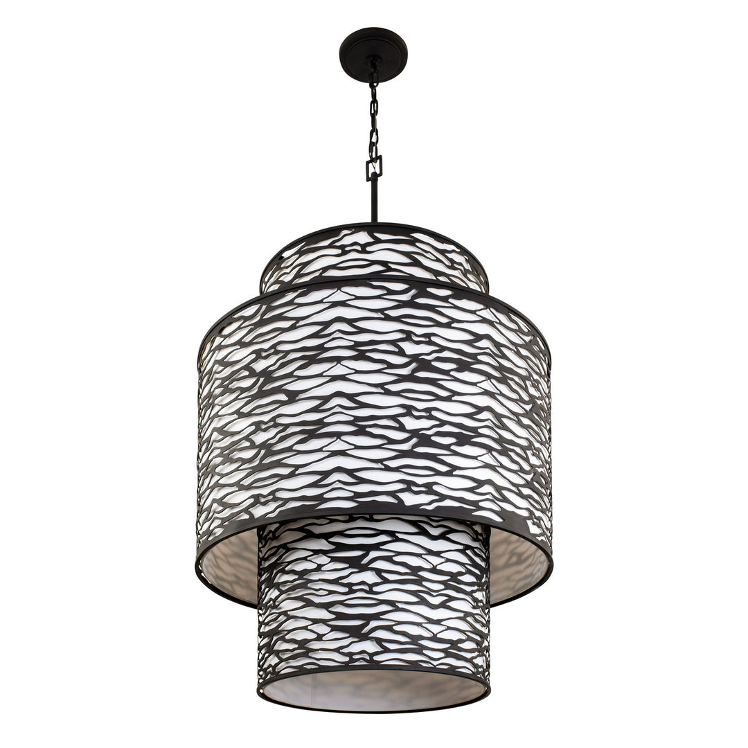 Varaluz - 348F16CB - 16 Light Foyer Pendant - Kato - Carbon Black