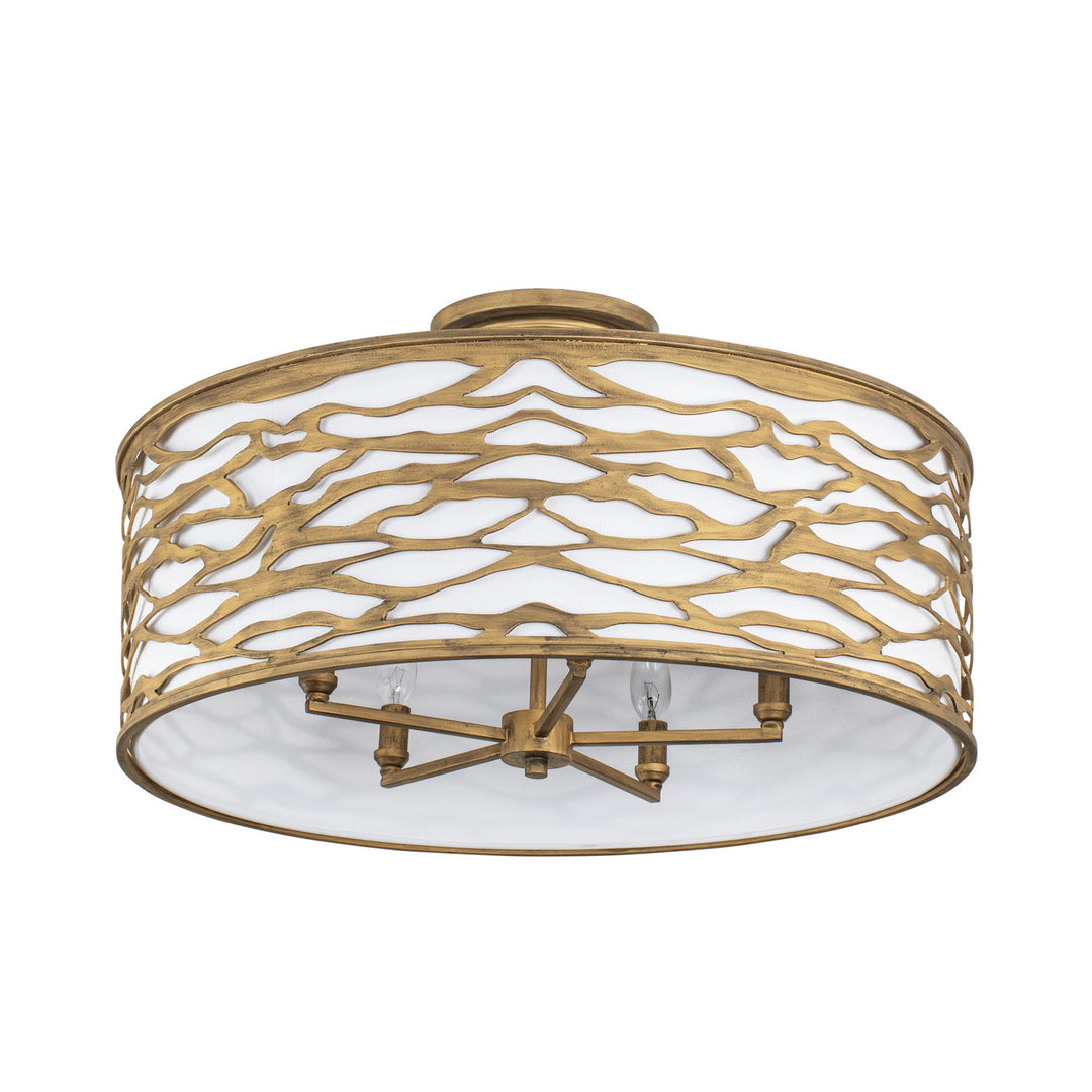 Varaluz - 348S05HG - Five Light Convertible Semi-Flush/Pendant - Kato - Havana Gold