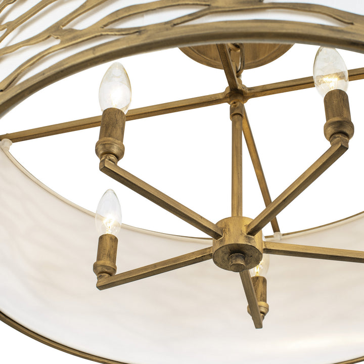 Varaluz - 348S05HG - Five Light Convertible Semi-Flush/Pendant - Kato - Havana Gold