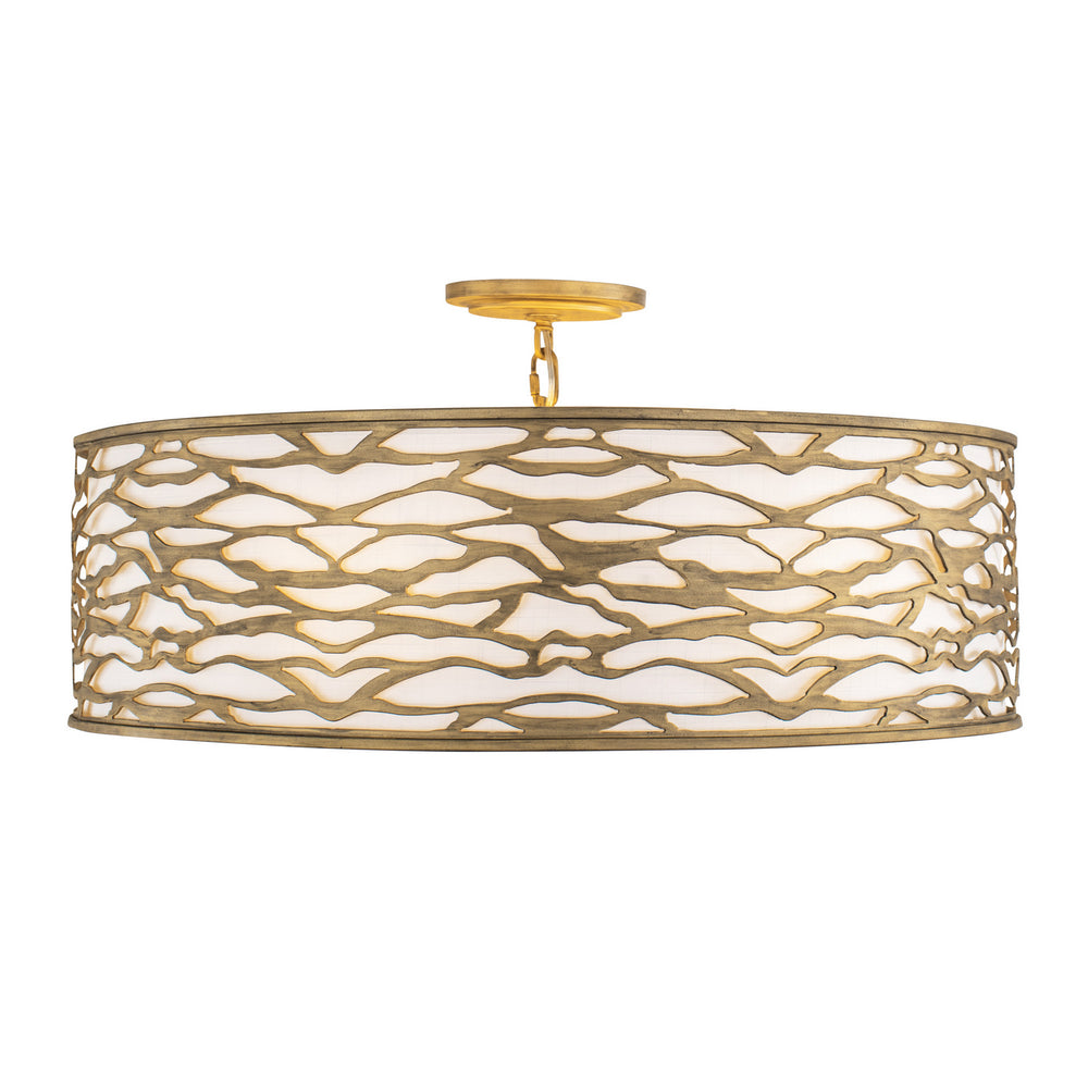 Varaluz - 348S06HG - Six Light Convertible Semi-Flush/Pendant - Kato - Havana Gold