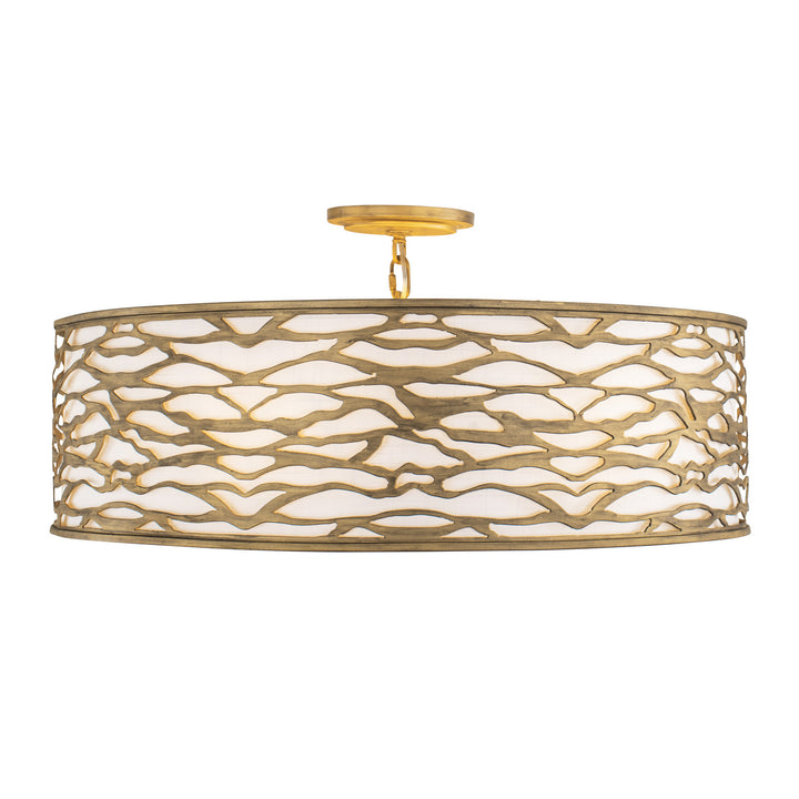 Varaluz - 348S06HG - Six Light Convertible Semi-Flush/Pendant - Kato - Havana Gold