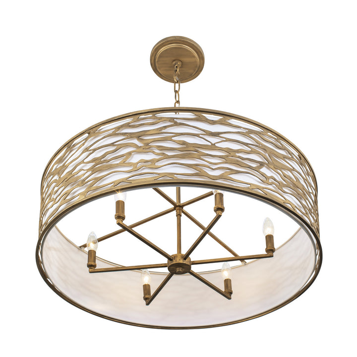 Varaluz - 348S06HG - Six Light Convertible Semi-Flush/Pendant - Kato - Havana Gold