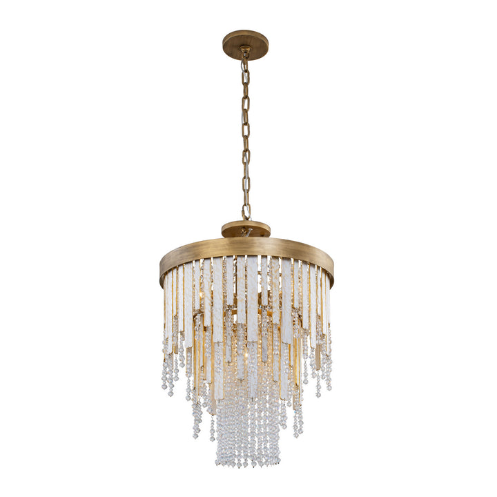 Varaluz - 359C04HG - Four Light Chandelier - Lafayette - Havana Gold