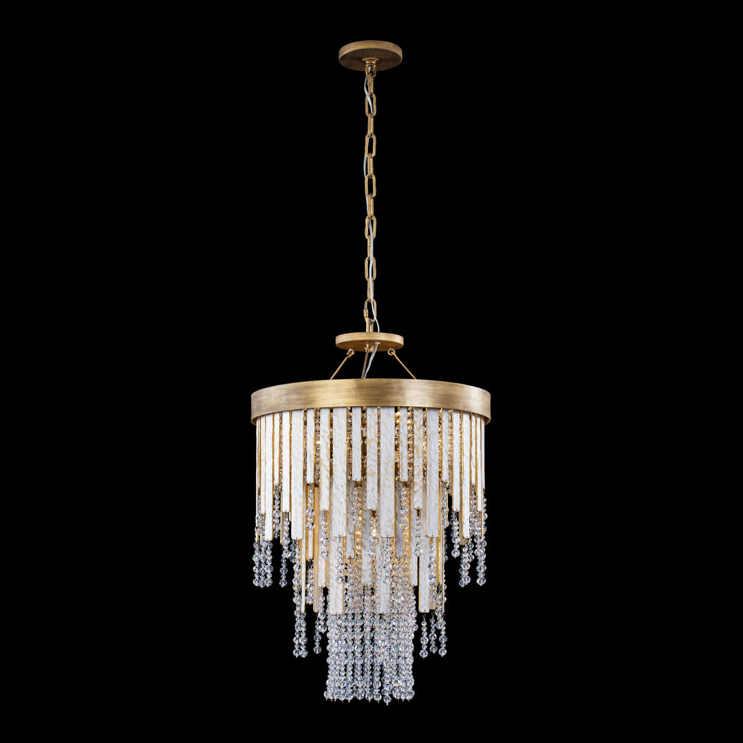 Varaluz - 359C04HG - Four Light Chandelier - Lafayette - Havana Gold