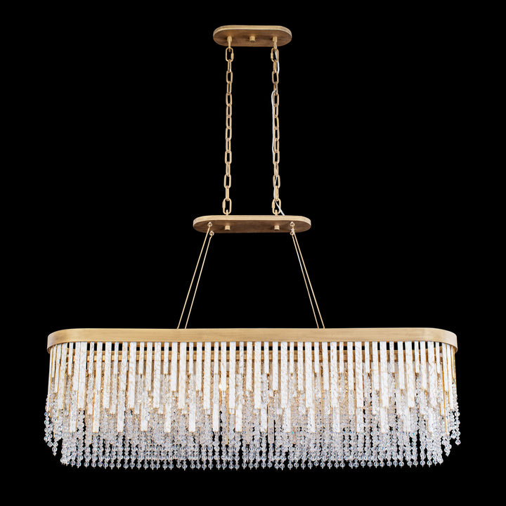 Varaluz - 359N06HG - Six Light Linear Pendant - Lafayette - Havana Gold
