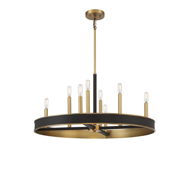 Savoy House - 1-1716-8-322 - Eight Light Chandelier - Chaucer - Warm Brass