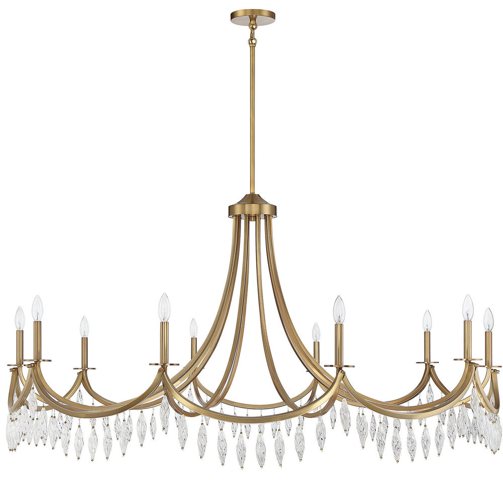 Savoy House - 1-1805-10-322 - Ten Light Chandelier - Kameron - Warm Brass