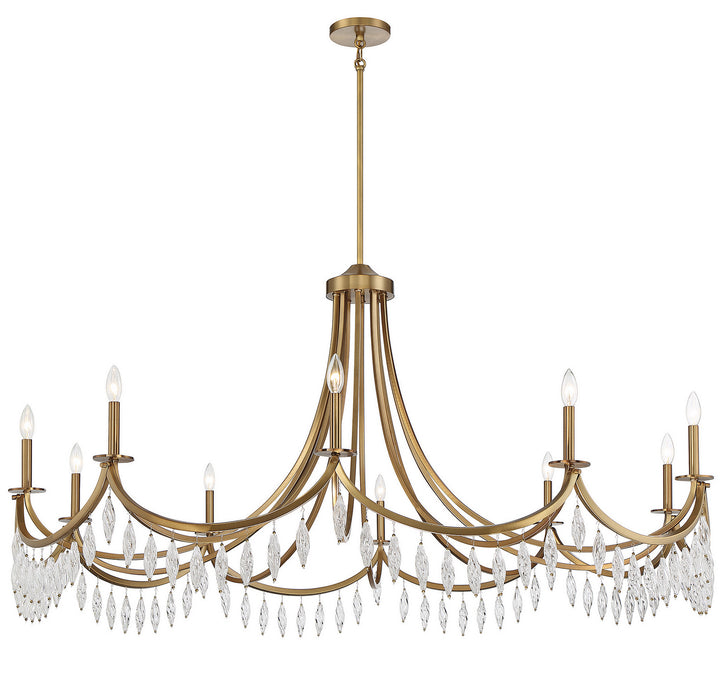 Savoy House - 1-1805-10-322 - Ten Light Chandelier - Kameron - Warm Brass