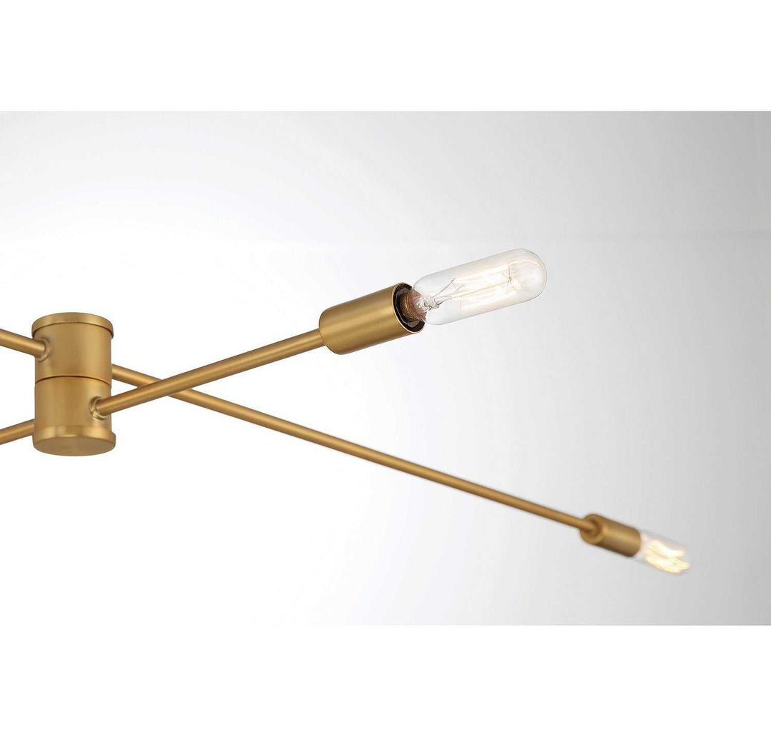 Lyrique 12 Light Chandelier in Warm Brass Savoy House