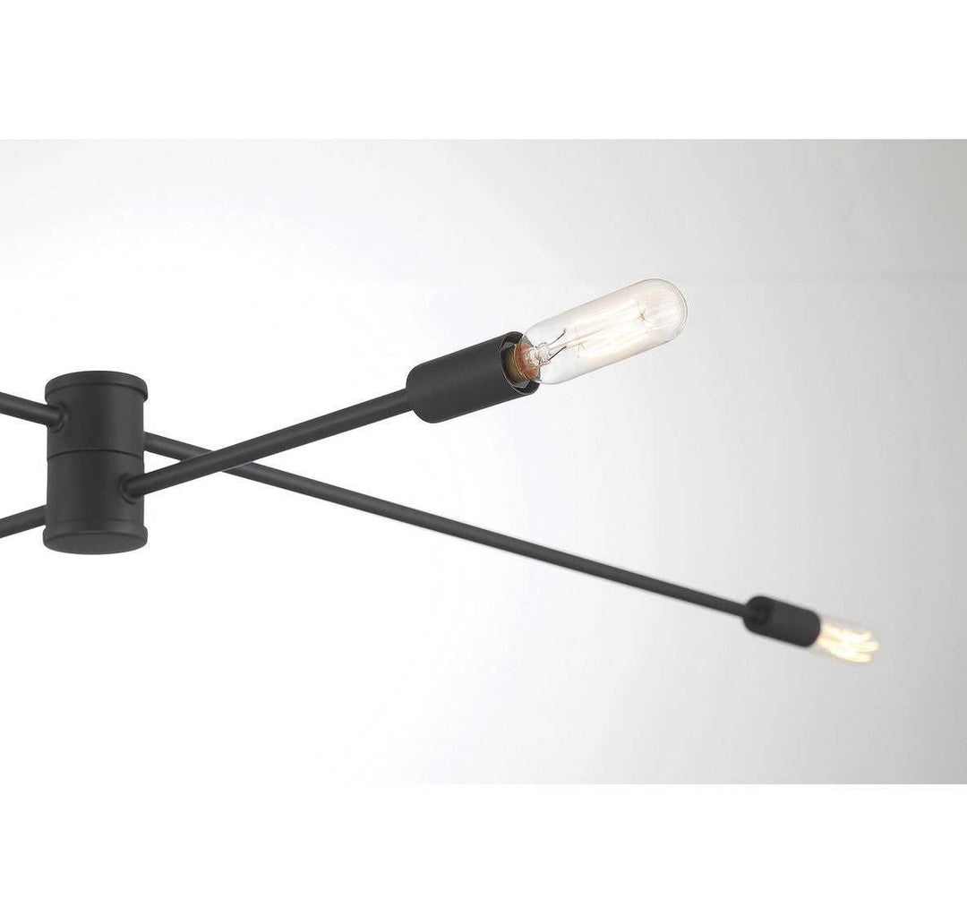 Lyrique 12 Light Chandelier in Matte Black Savoy House