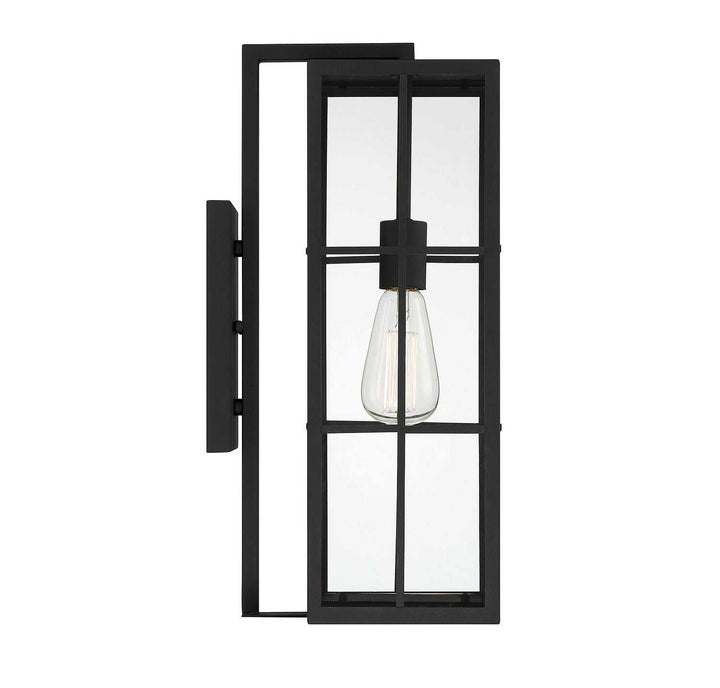 Ericson One Light Outdoor Wall Lantern in Matte Black Savoy House
