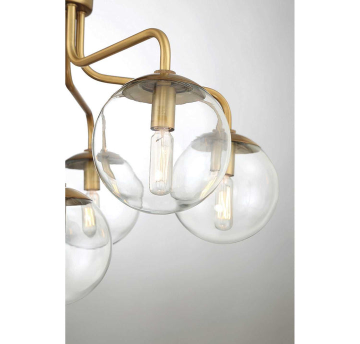 Savoy House - 6-1951-6-322 - Six Light Semi-Flush Mount - Marco - Warm Brass