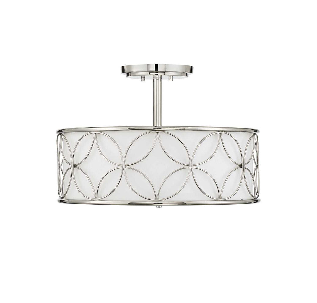 Savoy House - 6-1953-4-109 - Four Light Semi-Flush Mount - Reid - Polished Nickel