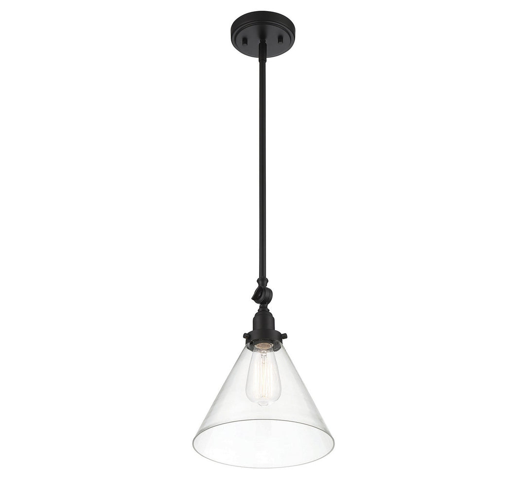 Savoy House - 7-9132-1-89 - One Light Pendant - Drake - Matte Black