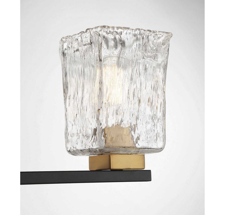 Savoy House - 8-1720-3-143 - Three Light Bathroom Vanity - Sidney - Matte Black w/Warm Brass