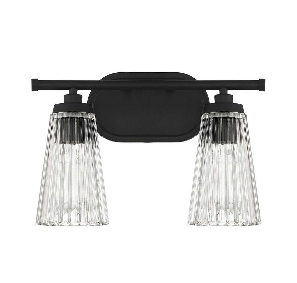 Savoy House - 8-1745-2-BK - Two Light Bathroom Vanity - Chantilly - Matte Black