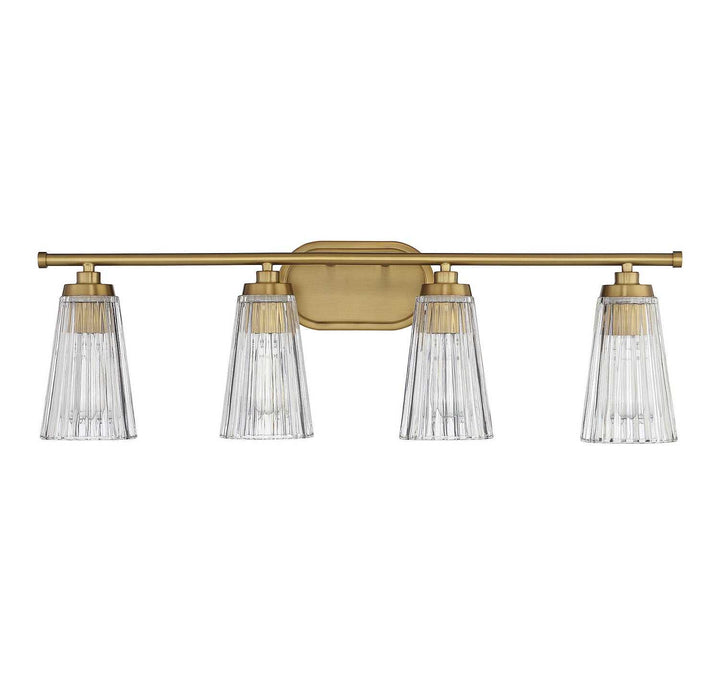 Savoy House - 8-1745-4-322 - Four Light Bathroom Vanity - Chantilly - Warm Brass
