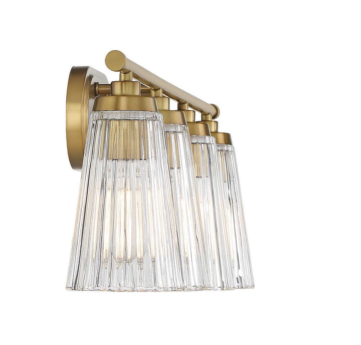 Savoy House - 8-1745-4-322 - Four Light Bathroom Vanity - Chantilly - Warm Brass