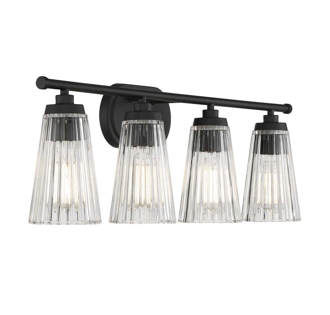 Chantilly Four Light Bathroom Vanity in Matte Black Savoy House