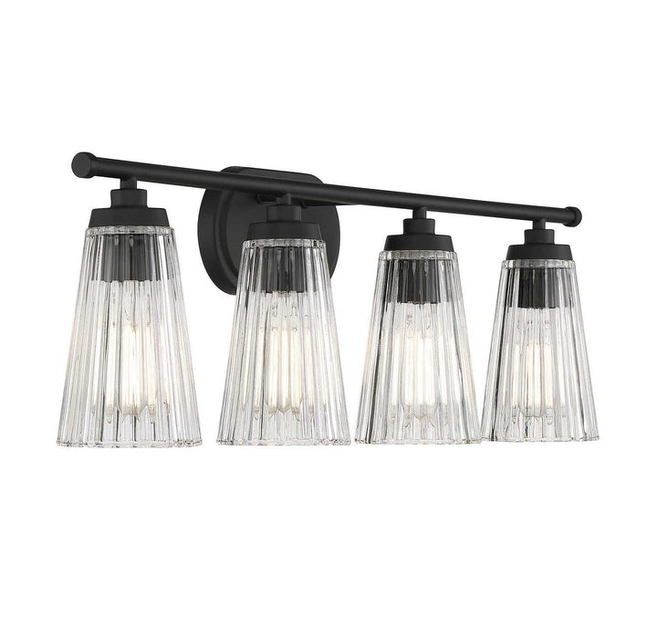 Chantilly Four Light Bathroom Vanity in Matte Black Savoy House