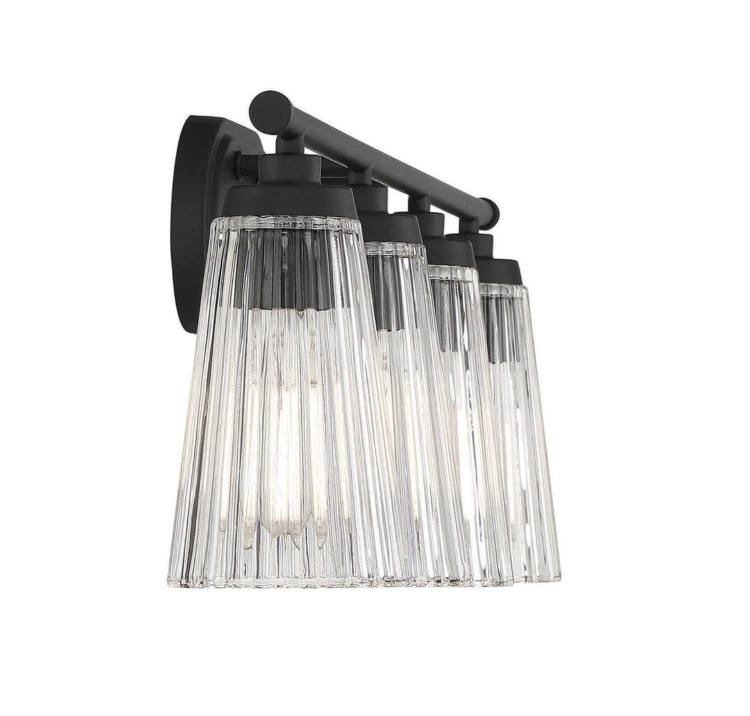 Chantilly Four Light Bathroom Vanity in Matte Black Savoy House