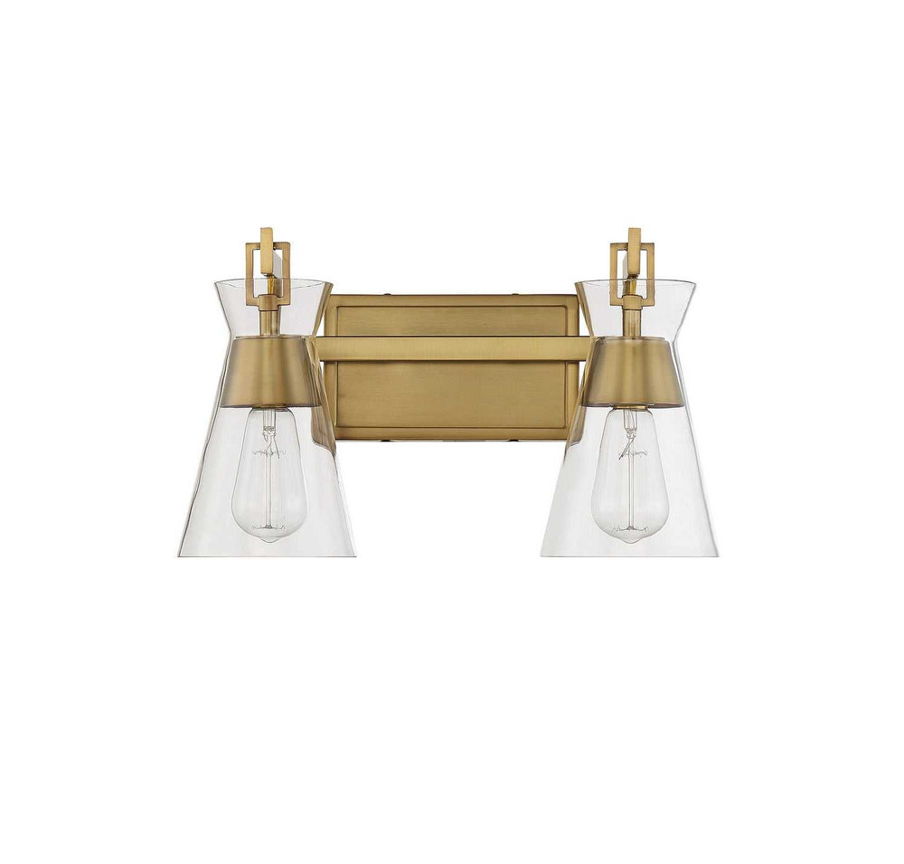 Savoy House - 8-1830-2-322 - Two Light Bathroom Vanity - Lakewood - Warm Brass