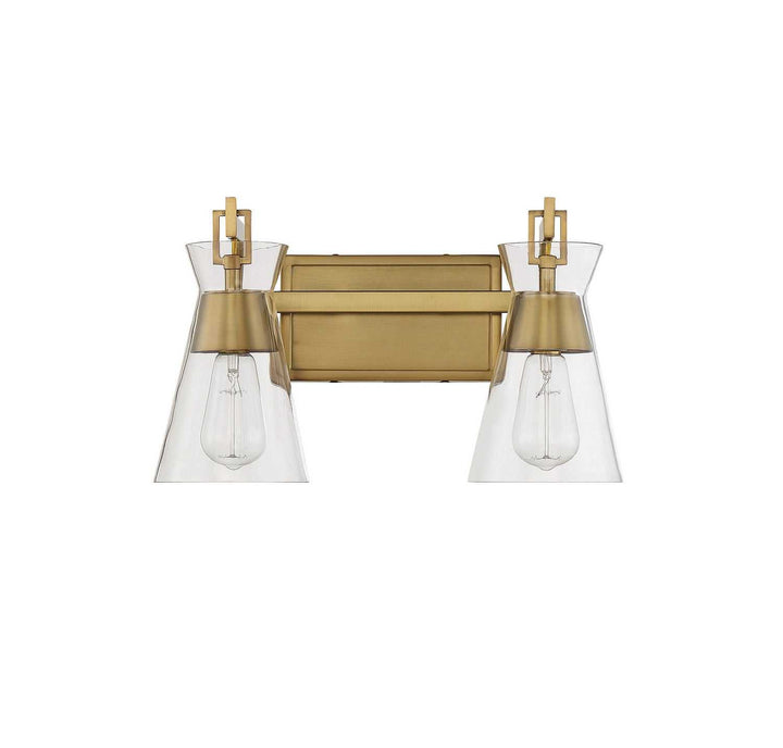 Savoy House - 8-1830-2-322 - Two Light Bathroom Vanity - Lakewood - Warm Brass