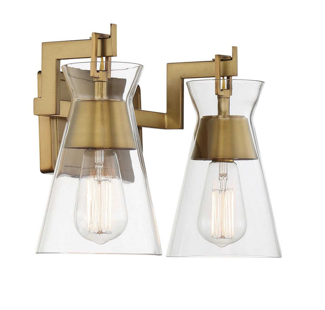 Savoy House - 8-1830-2-322 - Two Light Bathroom Vanity - Lakewood - Warm Brass
