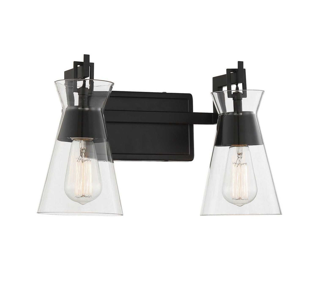 Savoy House - 8-1830-2-BK - Two Light Bathroom Vanity - Lakewood - Matte Black