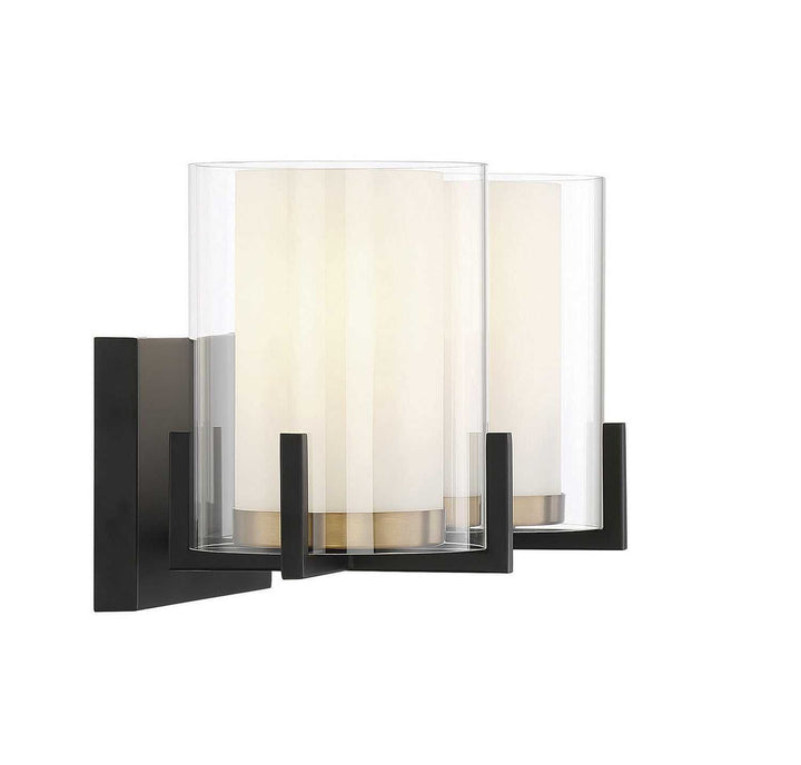 Savoy House - 8-1977-2-143 - Two Light Bathroom Vanity - Eaton - Matte Black w/Warm Brass