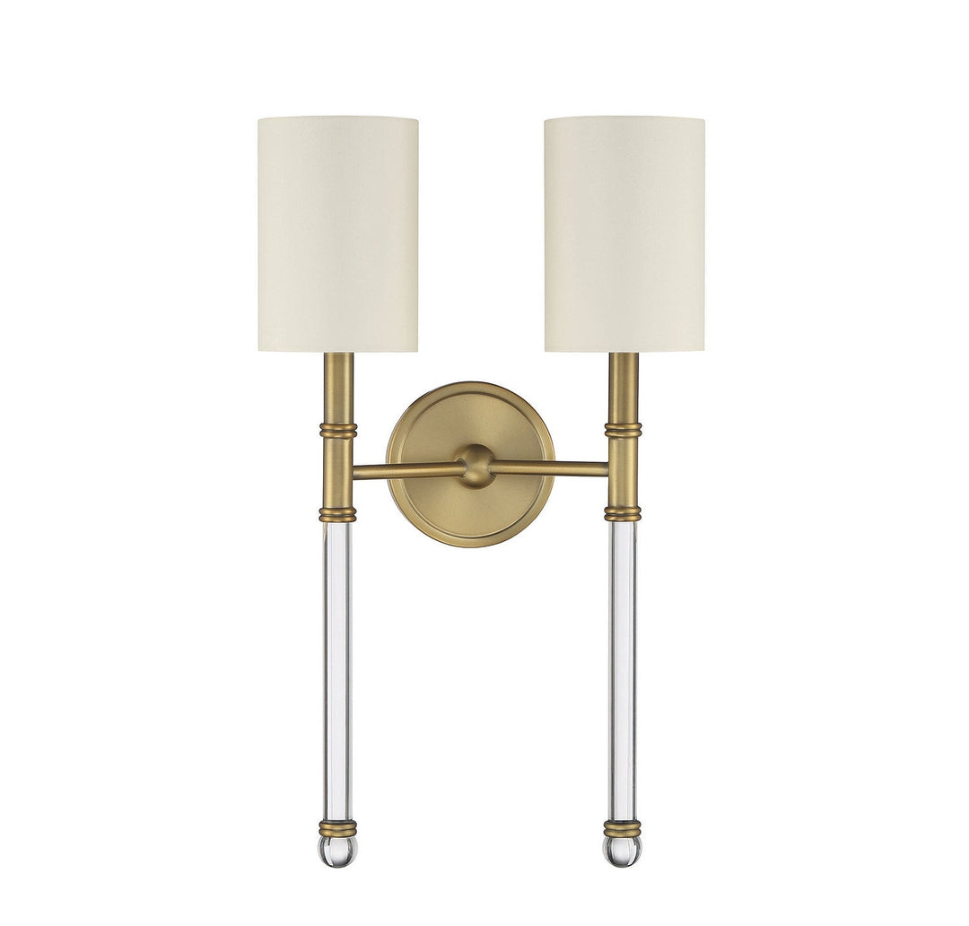 Savoy House - 9-103-2-322 - Two Light Wall Sconce - Fremont - Warm Brass