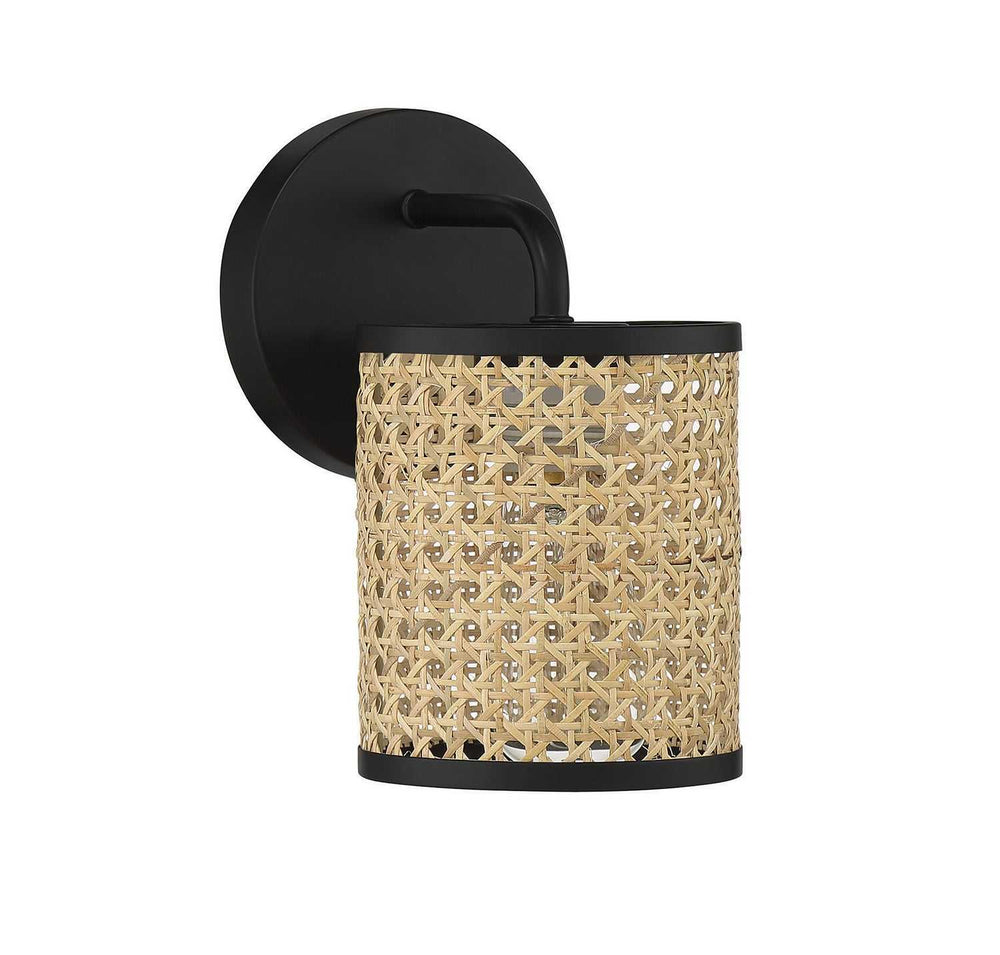 Jaylar One Light Wall Sconce in Matte Black Savoy House