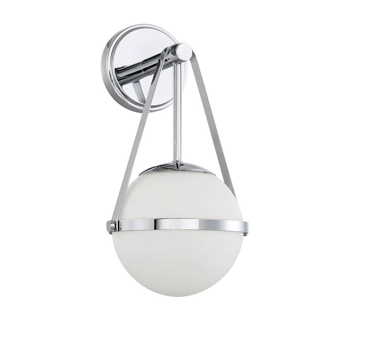 Polson One Light Wall Sconce in Polished Chrome Savoy House