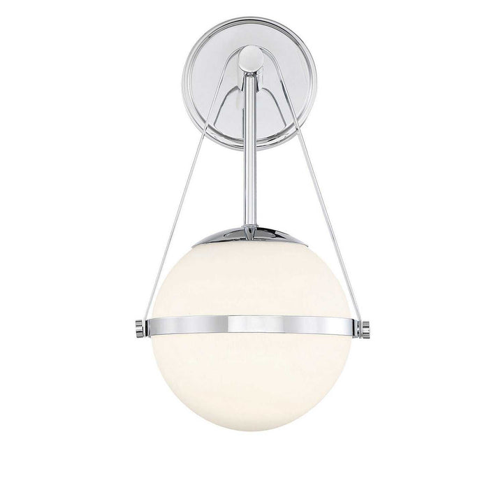 Polson One Light Wall Sconce in Polished Chrome Savoy House