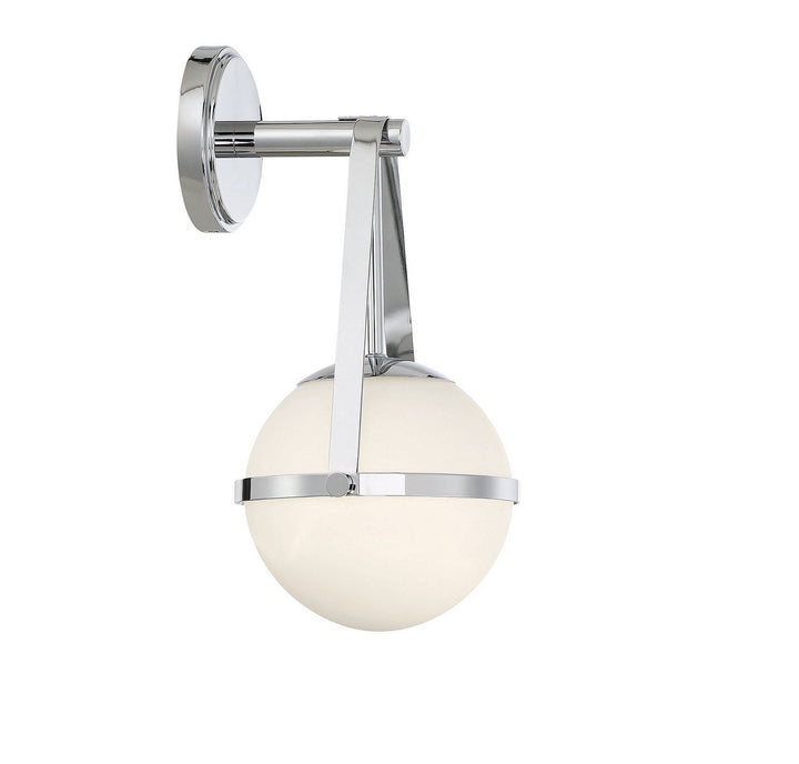 Polson One Light Wall Sconce in Polished Chrome Savoy House