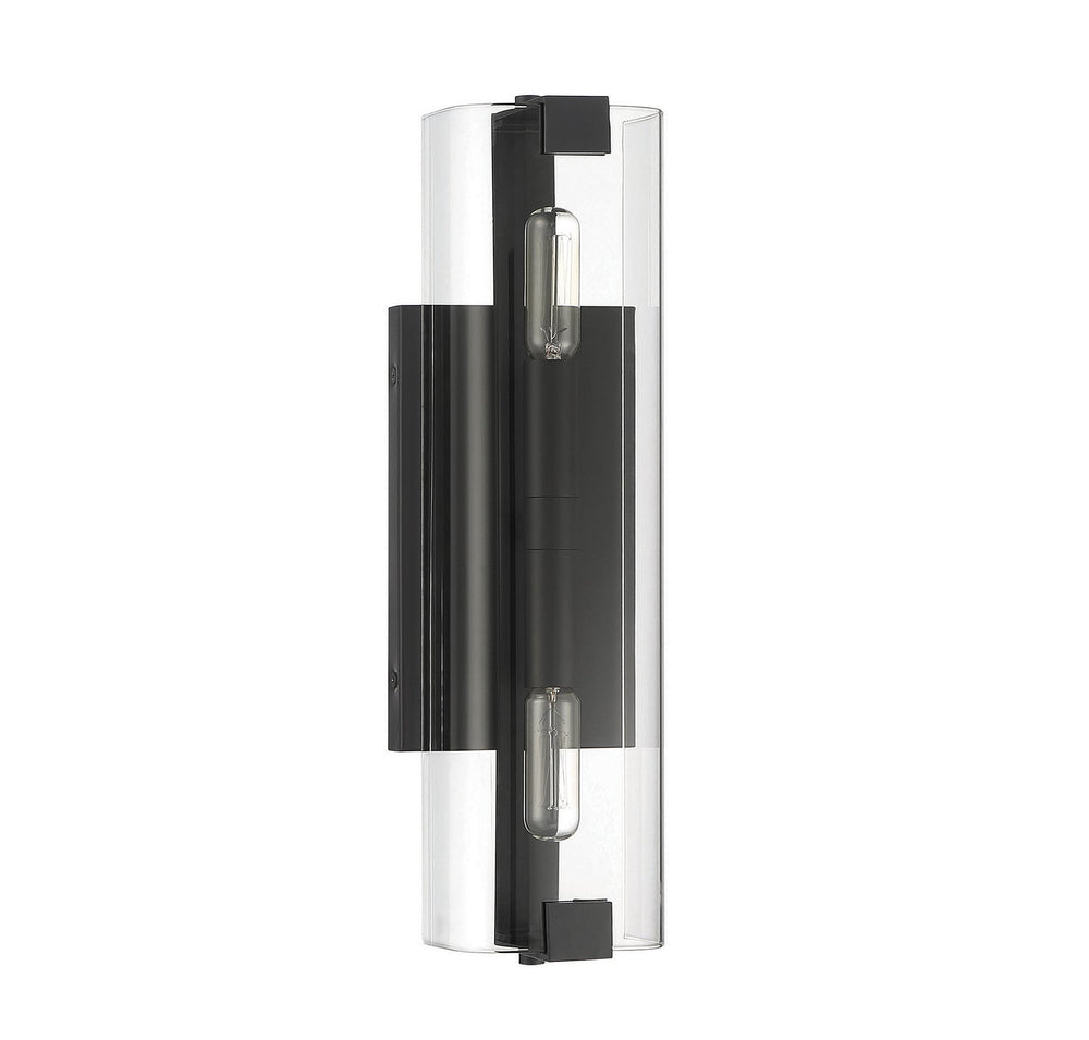 Winfield Two Light Wall Sconce in Matte Black Savoy House