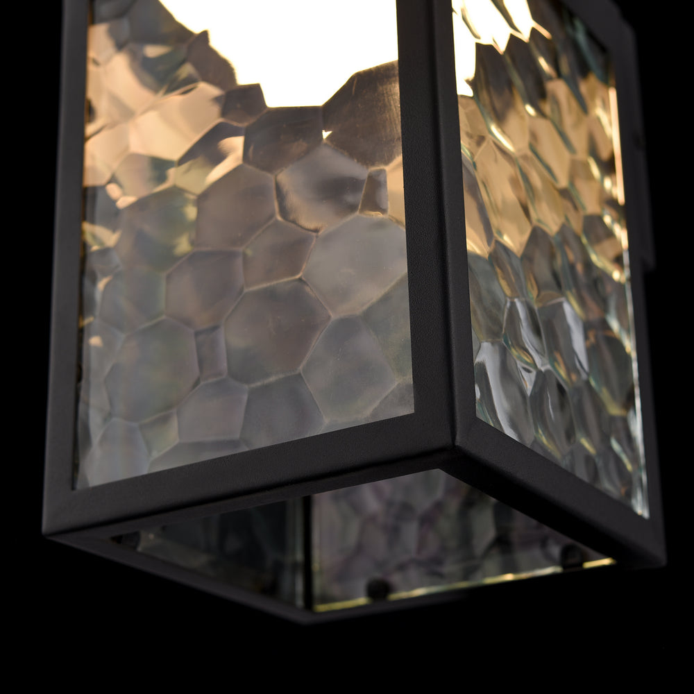 DVI Canada - DVP26971BK-HNC - LED Wall Sconce - Bishop Led Outdoor - Black w/Honeycomb Glass