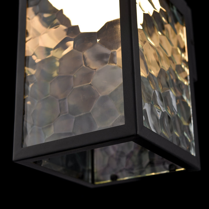 DVI Canada - DVP26971BK-HNC - LED Wall Sconce - Bishop Led Outdoor - Black w/Honeycomb Glass