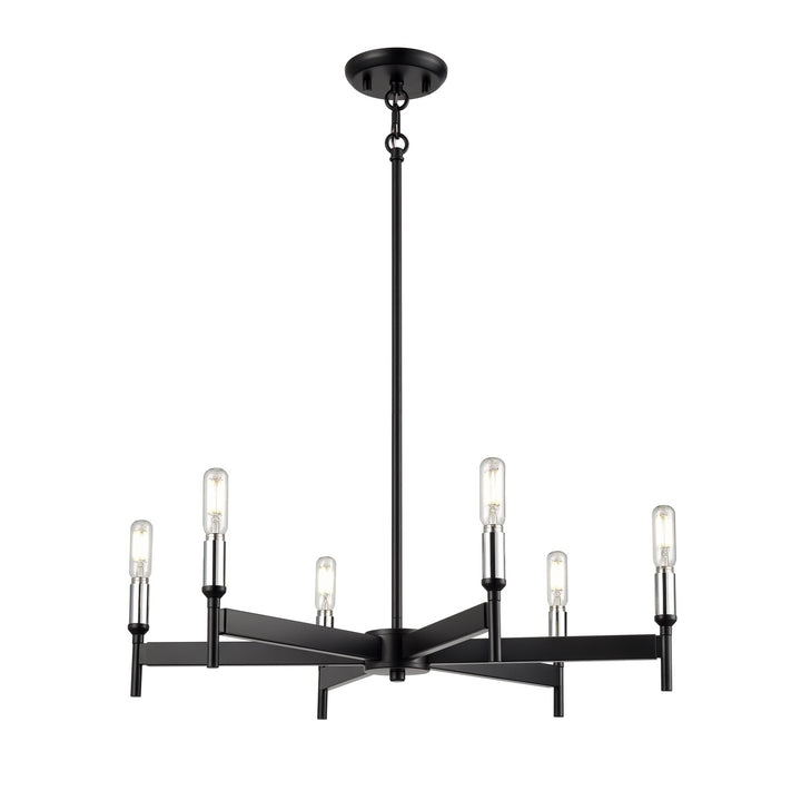 DVI Canada - DVP27327MF+EB - Six Light Chandelier - Cambrai - Multiple Finishes And Ebony