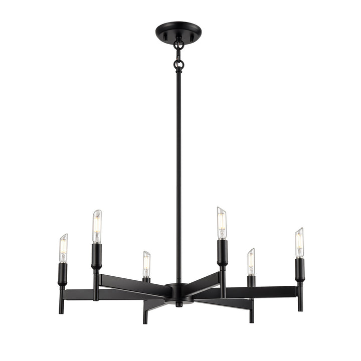 DVI Canada - DVP27327MF+EB - Six Light Chandelier - Cambrai - Multiple Finishes And Ebony