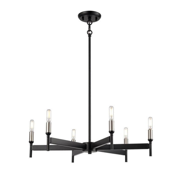 DVI Canada - DVP27327MF+EB - Six Light Chandelier - Cambrai - Multiple Finishes And Ebony