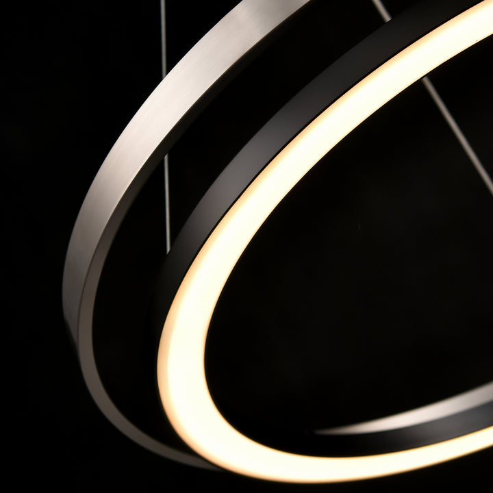 DVI Canada - DVP40848EB+BN-CCT - LED Foyer Pendant - Cybele Cct - Ebony And Ironwood On Metal