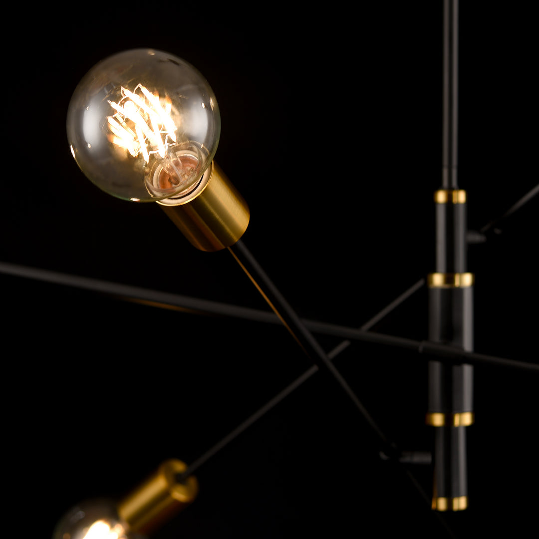 DVI Canada - DVP41124BR+GR - Six Light Pendant - Lake Loft - Brass/Graphite